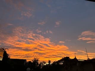 Ondergaande avondzon