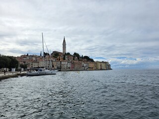 Rovinj, Kroatië na een regenbui 
