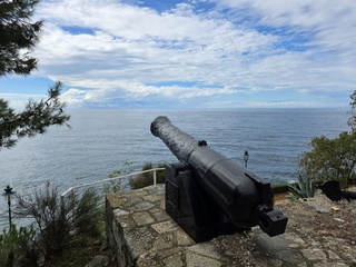 Buien op zee. Rovinj, Kroatië 
