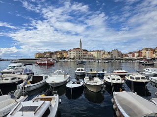 Rovinj, Kroatië na een regenbui