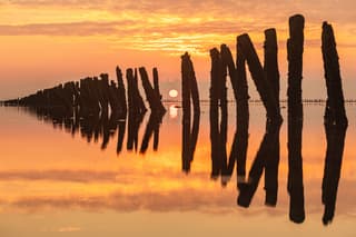 zonsondergang wadden 't skoar ternaard