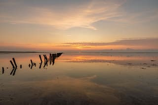 zonsondergang wadden 't skoar ternaard