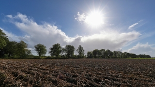 Het was vanmiddag genieten van de mooie wolkenluchten