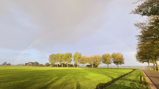 Regenboog en regen!