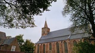 Bewolking boven den Burg op Texel 