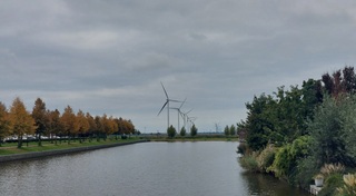 Herfst en windmolens