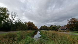 Grijs, bewolkt en motregen in Denekamp