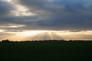 Een stralend begin van de dag.