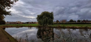 De avond valt in Beverwijk 