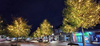 Beverwijk vanmorgen vroeg in de feestverlichting 