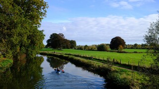 Zon, wolken en prachtig najaarsweer langs de Kromme Rijn 