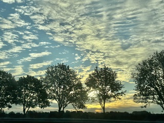 Prachtige ochtend lucht 