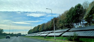 Zon voor de zonnepanelen 