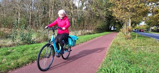 Prima weer voor de fiets vandaag in Heemskerk 