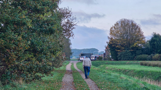 Nog maar even wandelen vanmorgen 