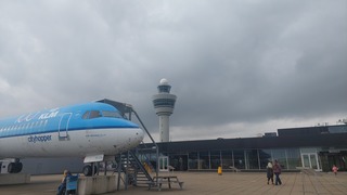 Donker weer op het panoramaterras 