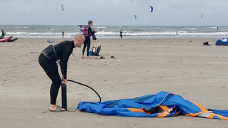 Weer pompen na een rustige windperiode 