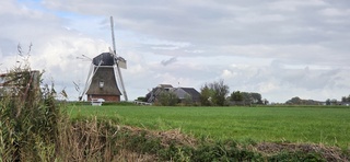 Bewolking boven de Groninger landerijen vanmiddag 