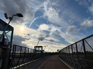 Deels halo van de zon