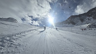 Kaprun Kitzsteinhorn ondergaande zon