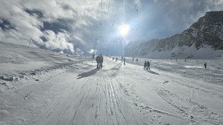 Kaprun Kitzsteinhorn ondergaande zon