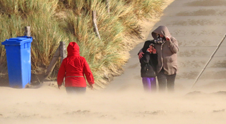 zand in de ogen