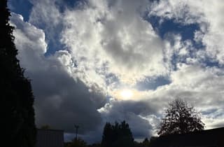 Mooie lucht boven marienheem