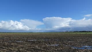 Prachtige buienwolken 