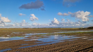 Na een natte nacht op Texel 