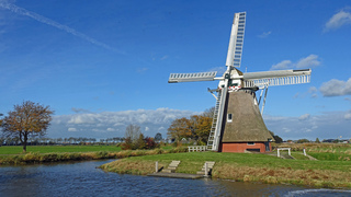 Molen in de zon.