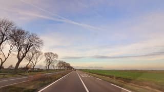 Net vóór zonsondergang 