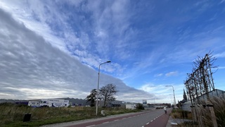 Wolkendeken schuift binnen 