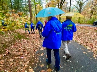 Regen en paraplu weer
