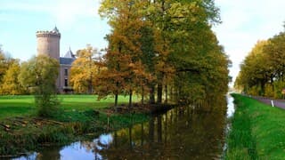 Zonnig en prachtige herfstkleuren langs de Langbroeker Wetering 