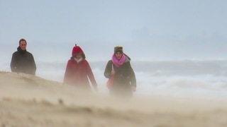 Mistig van stuifzand