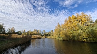 Zon, bewolking maar heerlijk warm vanmiddag in Leusden