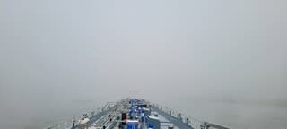 En toen was het weer mistig 