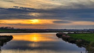 zonsondergang Reevediep 