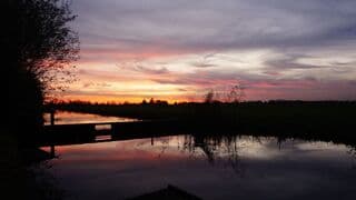 kleurige zonsondergang