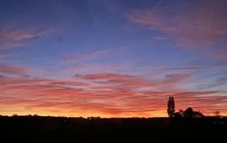 Zonsopgang in Puttershoek 