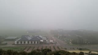 Mistige Eierlandse polder 