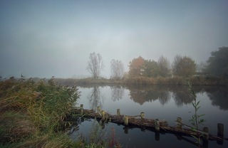 Een mistig begin van de dag Mijdrecht om 07:50