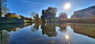 Bijna windstil in Heemskerk vandaag 