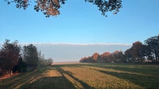 Wolken in bijzondere lijn