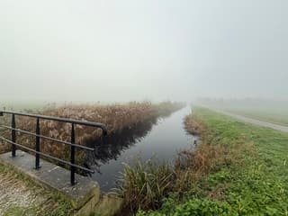 Ochtendmist over de landerijen 