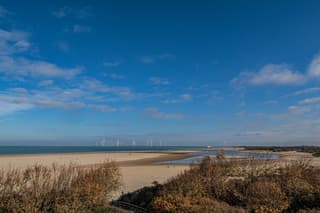 Landinwaarts vanaf Vrouwenpolder