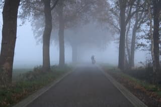 Opeens flink mistig om 15 uur