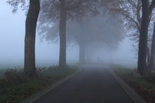 Opeens flink mistig om 15 uur