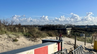 Bewolking boven duinen