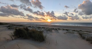 Wat ging de zon weer mooi onder.